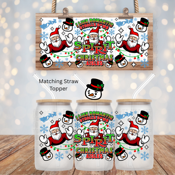 SPIRIT CHRISTMAS UV DTF CUP WRAP
