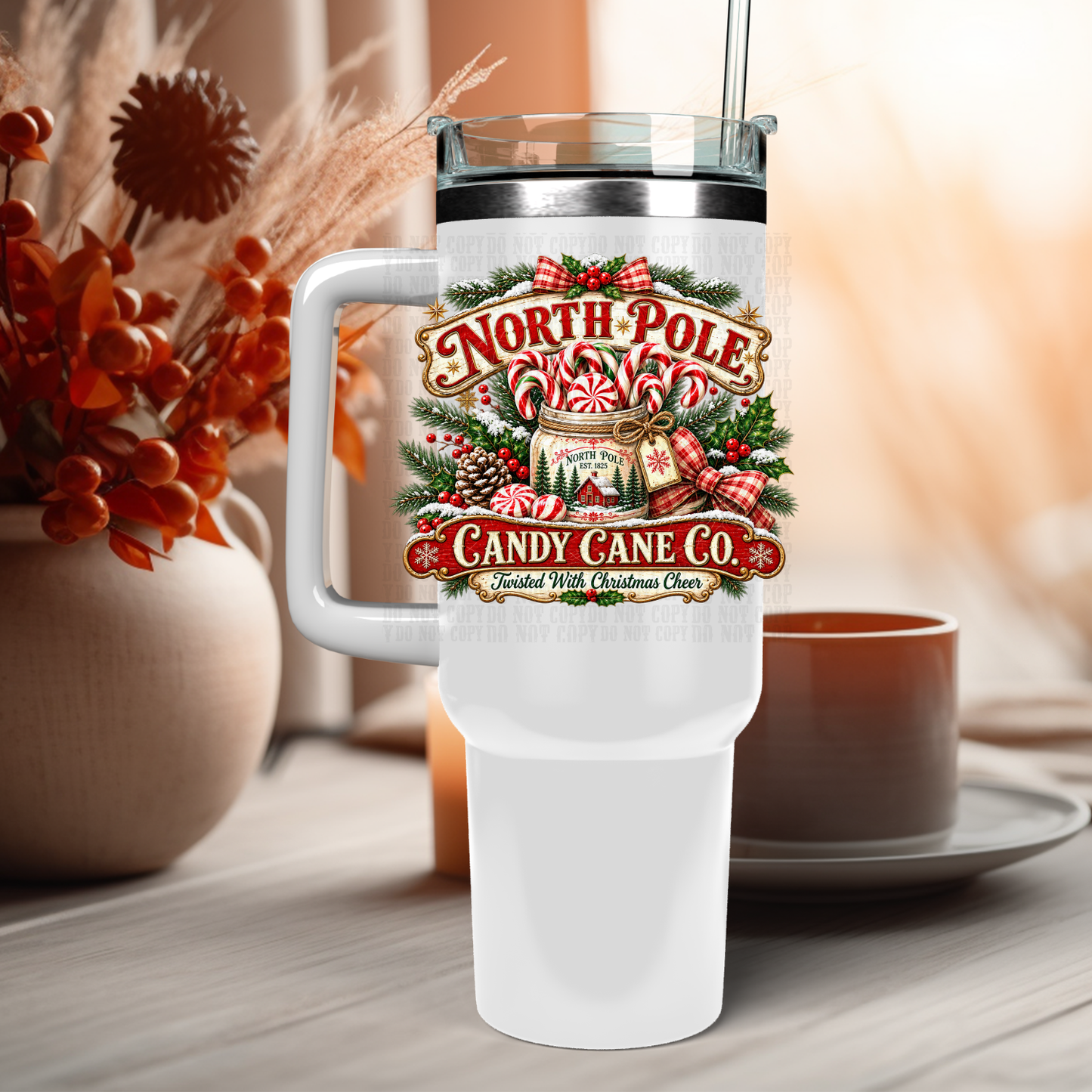16/40 OZ NORTH POLE UV DTF Cup Decal