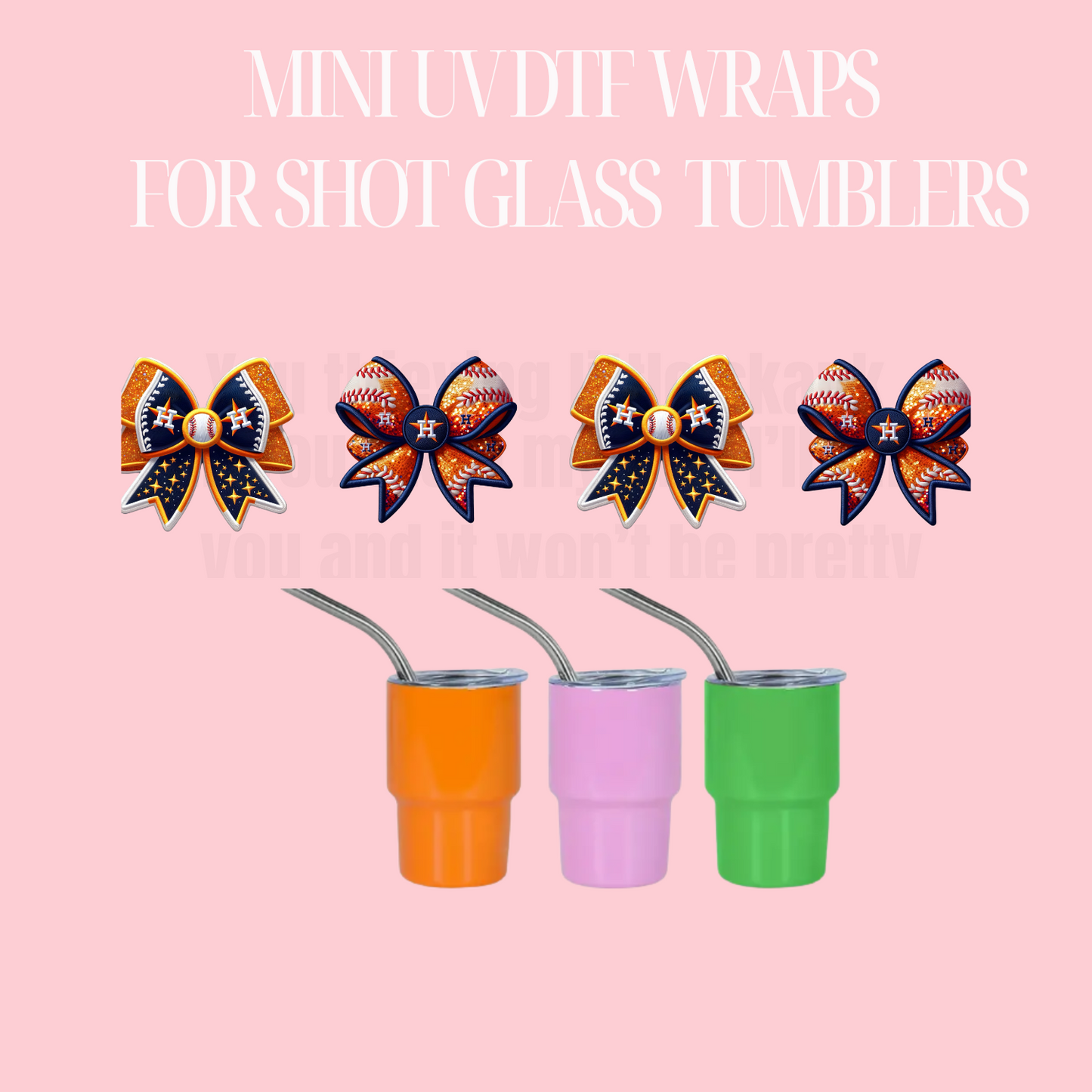 H-TOWN BABY BBALL Mini UV DTF Cup WRAP