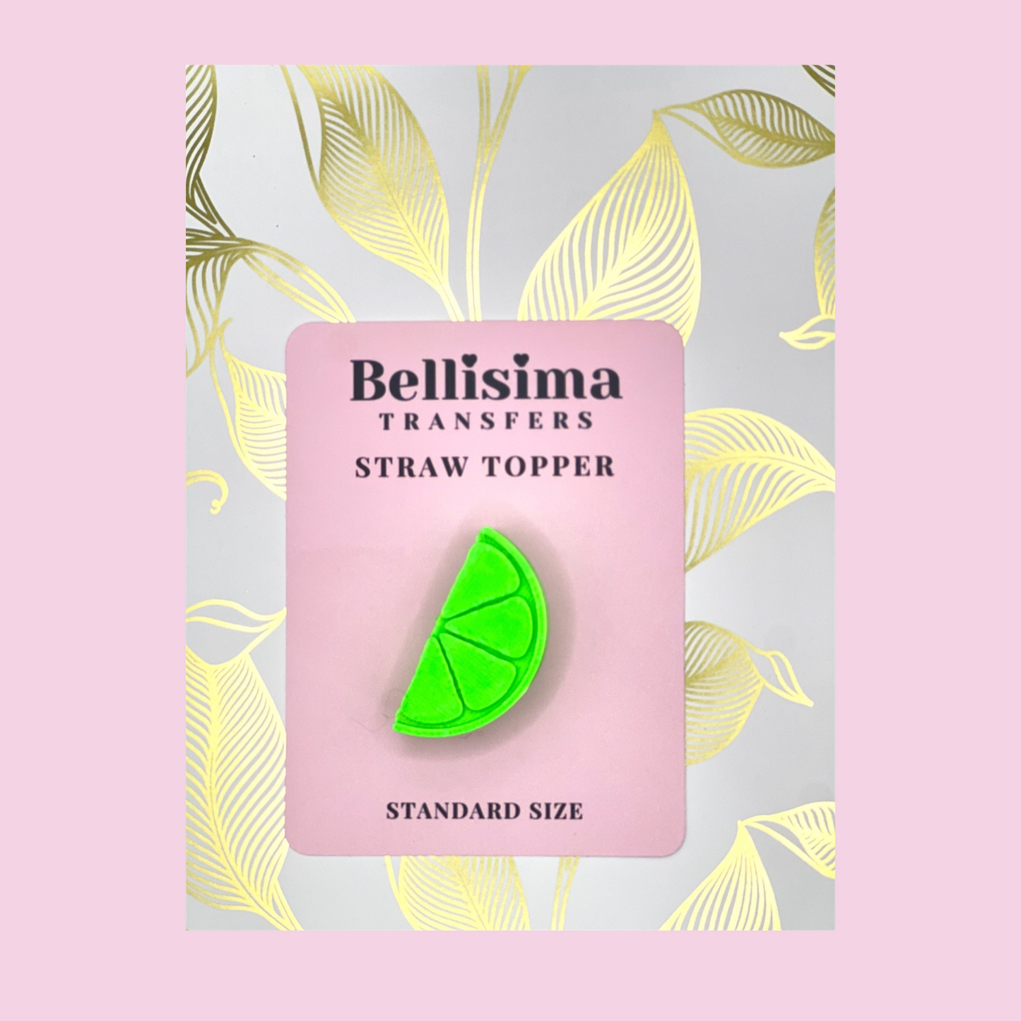 3D LIME STRAW TOPPER - STANDARD