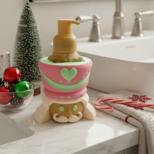 NUT CRACKER Holiday Soap Holder