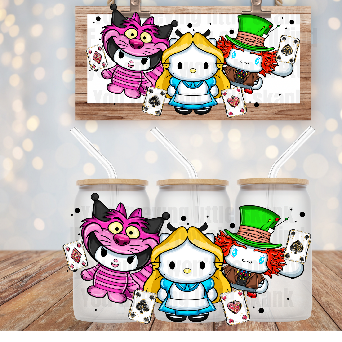 ALICE KITTY UV DTF WRAP