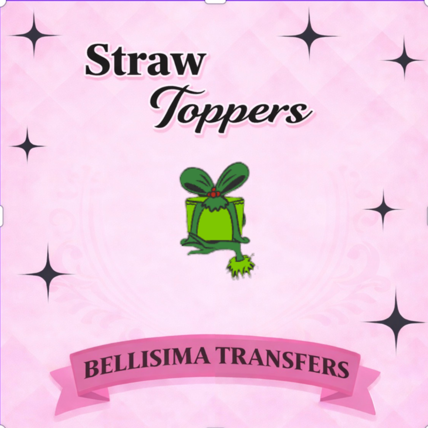 GRUMPY GIFT STRAW TOPPER STANDARD SIZE OR STANLEY