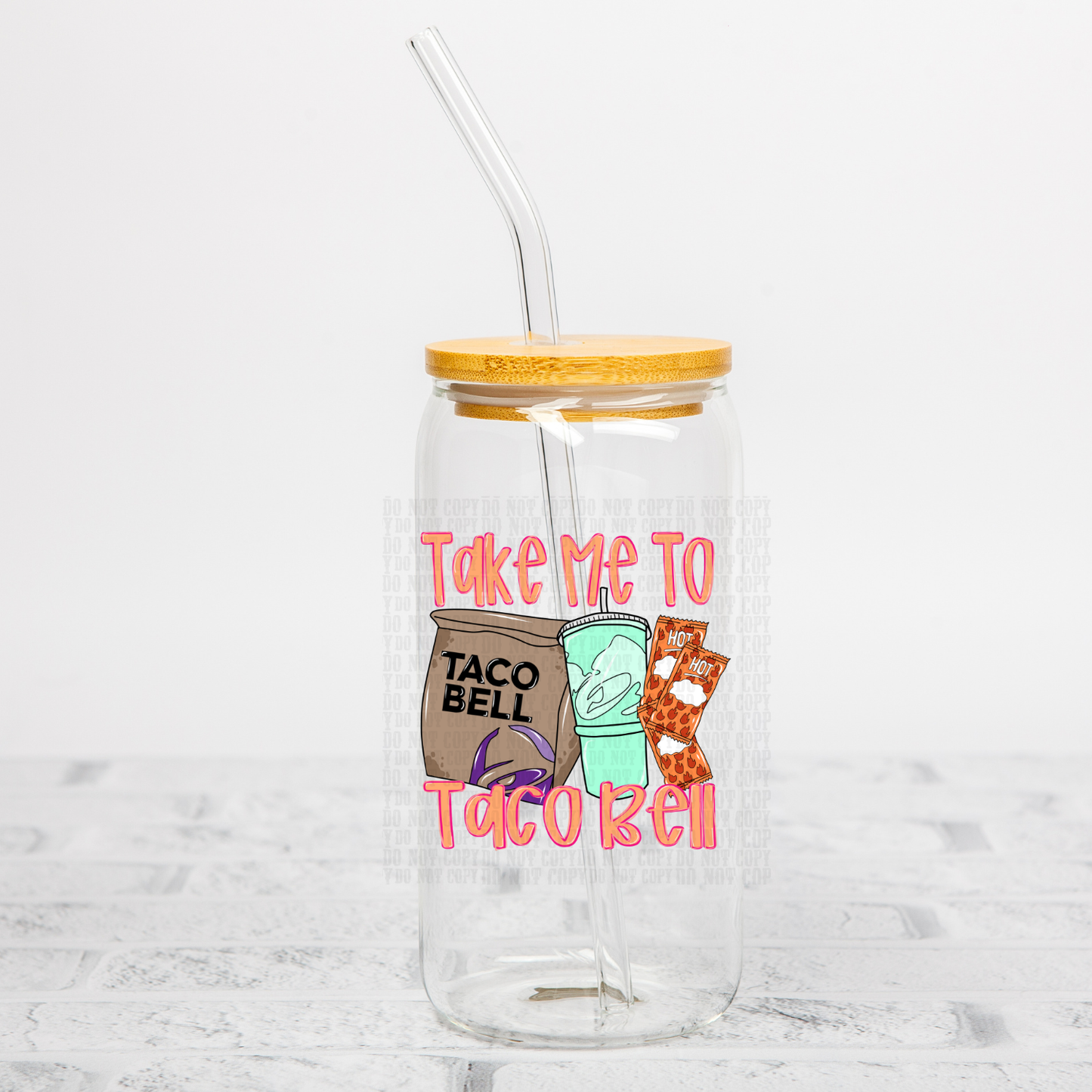 TACO BOUT A CUTE UV DTF DECAL