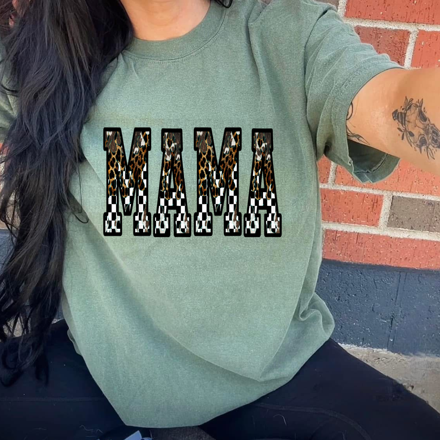 CHECKER CHEETAH MAMA DTF TRANSFER