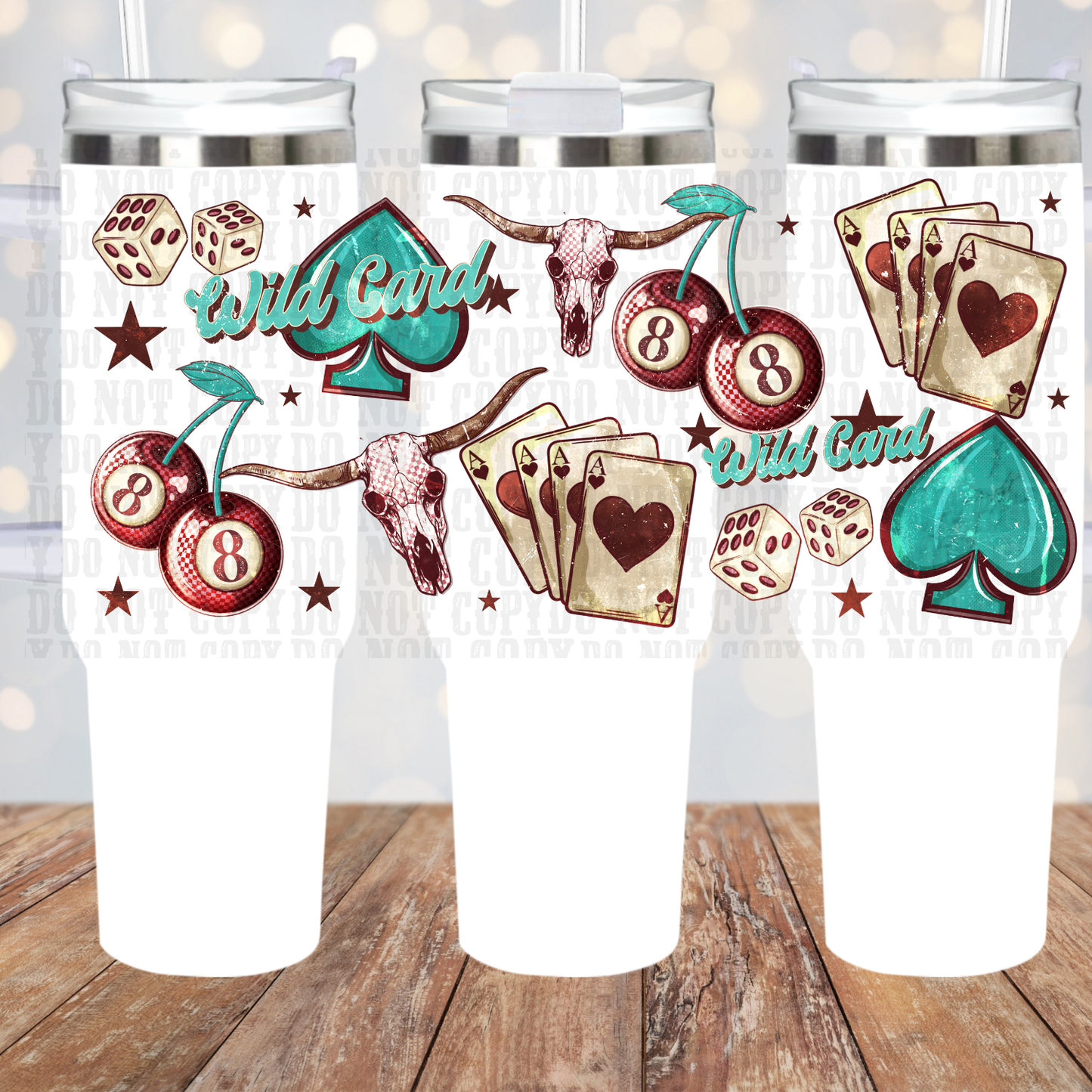 40oz WILDCARD UV DTF CUP WRAP