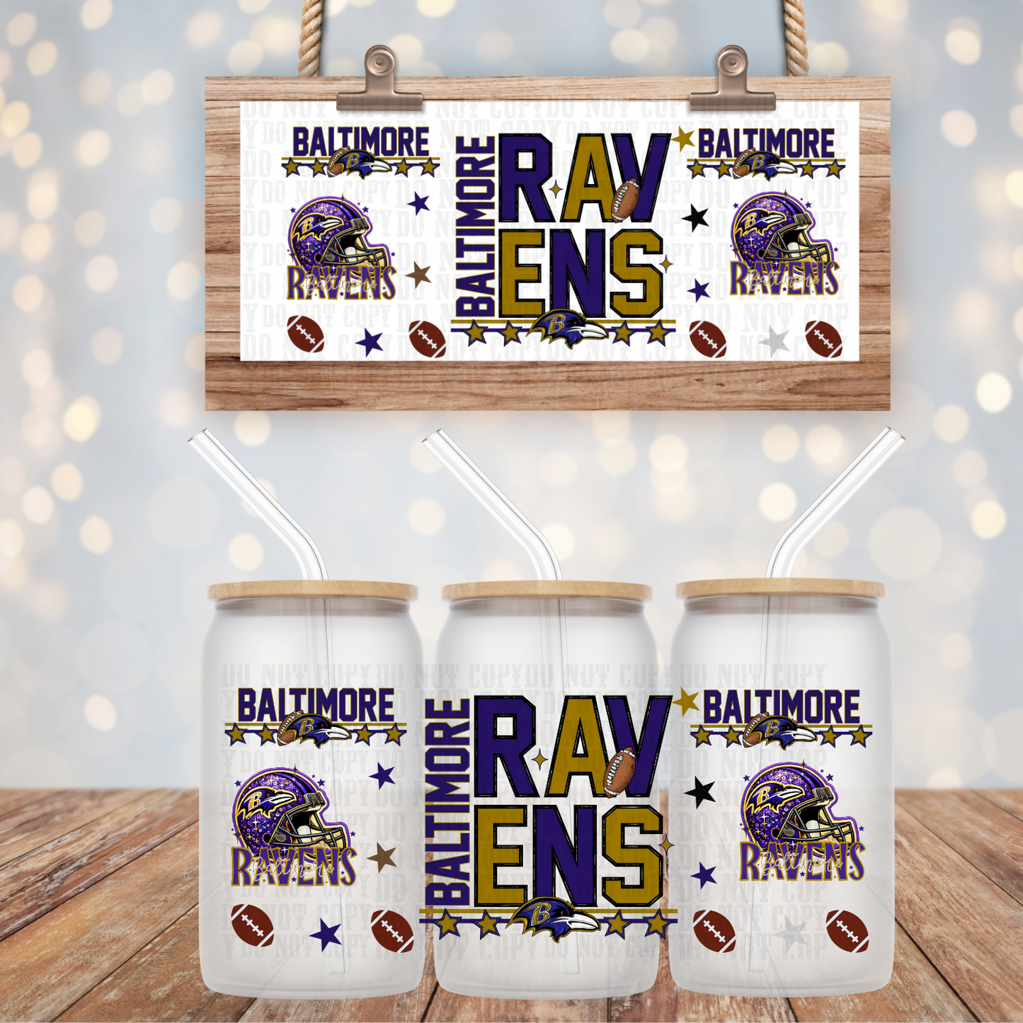 2025 STACKED FOOTBALL PRO BUNDLE UV DTF CUP WRAP-Shop Exclusive