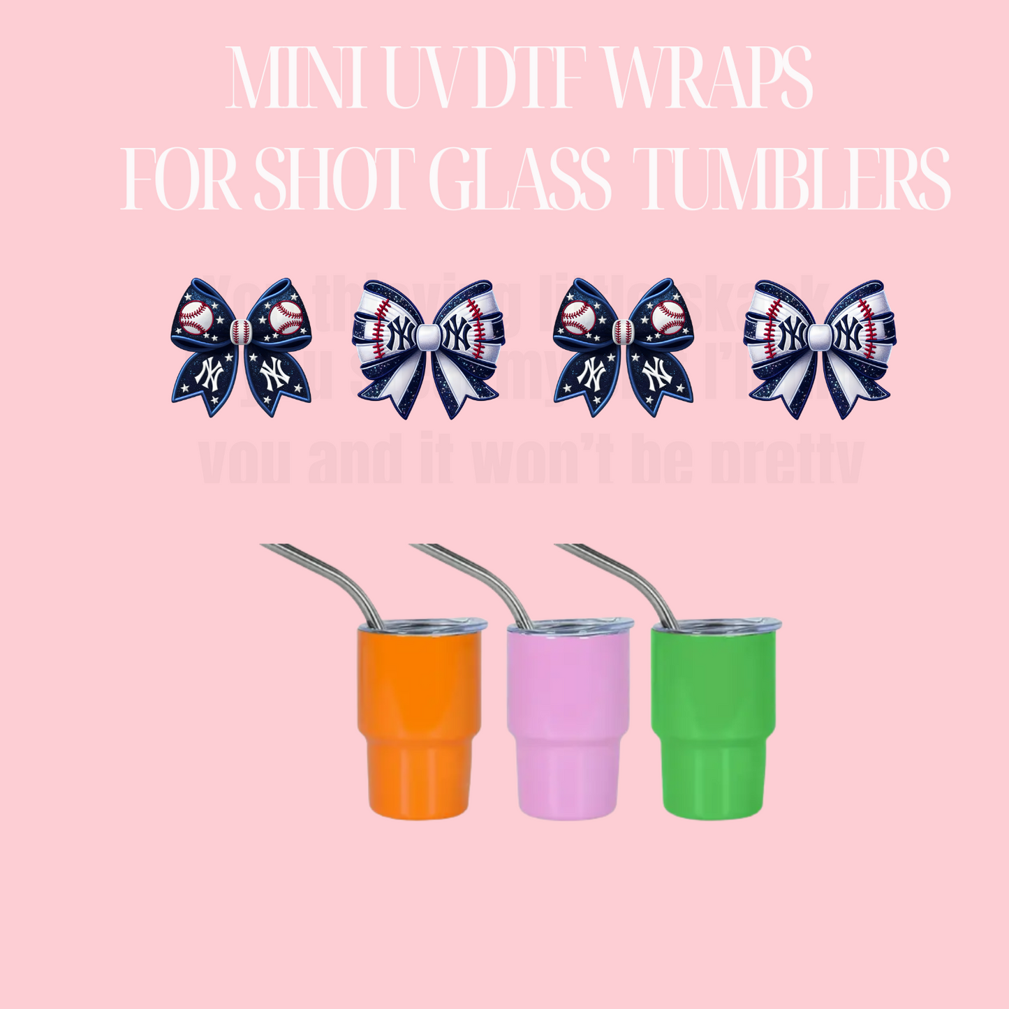 NY BBALL Mini UV DTF Cup WRAP