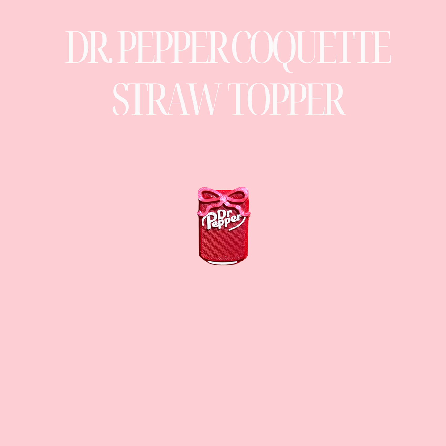 3D DR. P COQUETTE STRAW TOPPER- STANDARD AND STANLEY