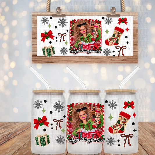 UNGRATEFUL DOLL UV DTF CUP WRAP