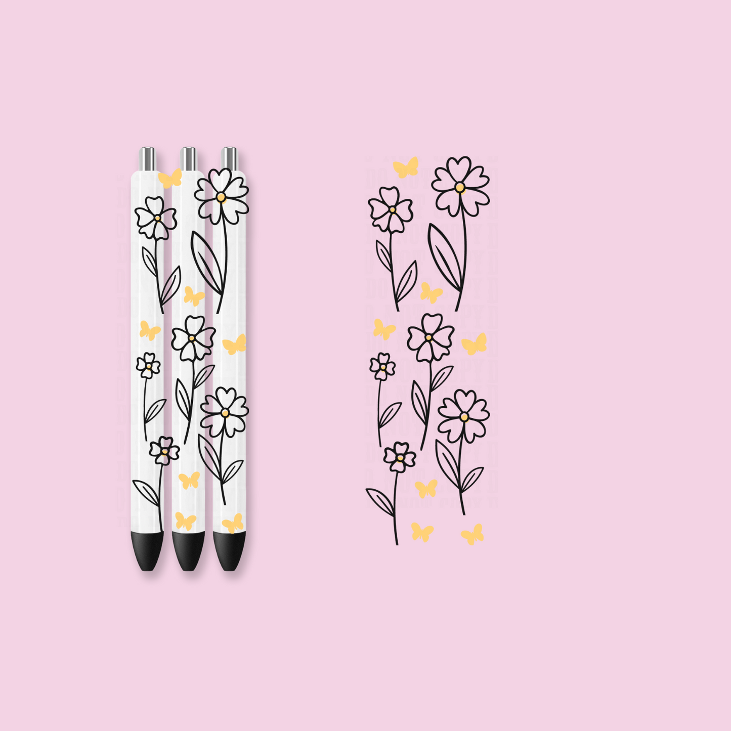 WILD FLOWERUV DTF Pen Wrap