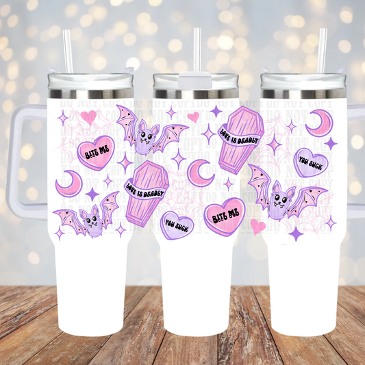 40OZ PASTEL SPOOKY COFFIN UV DTF CUP WRAP
