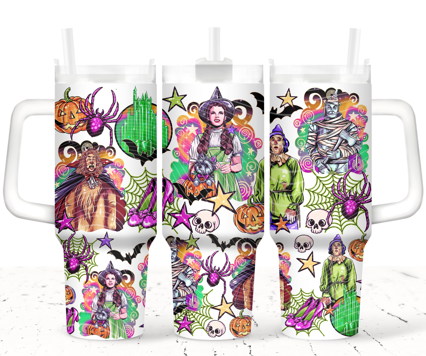 40oz HALLOWEEN OZ UV DTF CUP WRAP