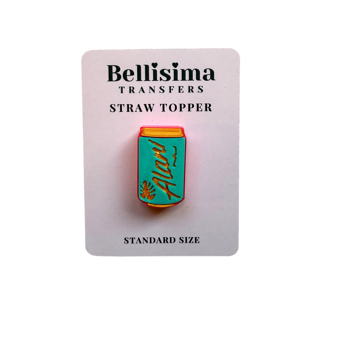 3D ENERGY DRINK CAN STRAW TOPPER STANDARD OR STANLEY