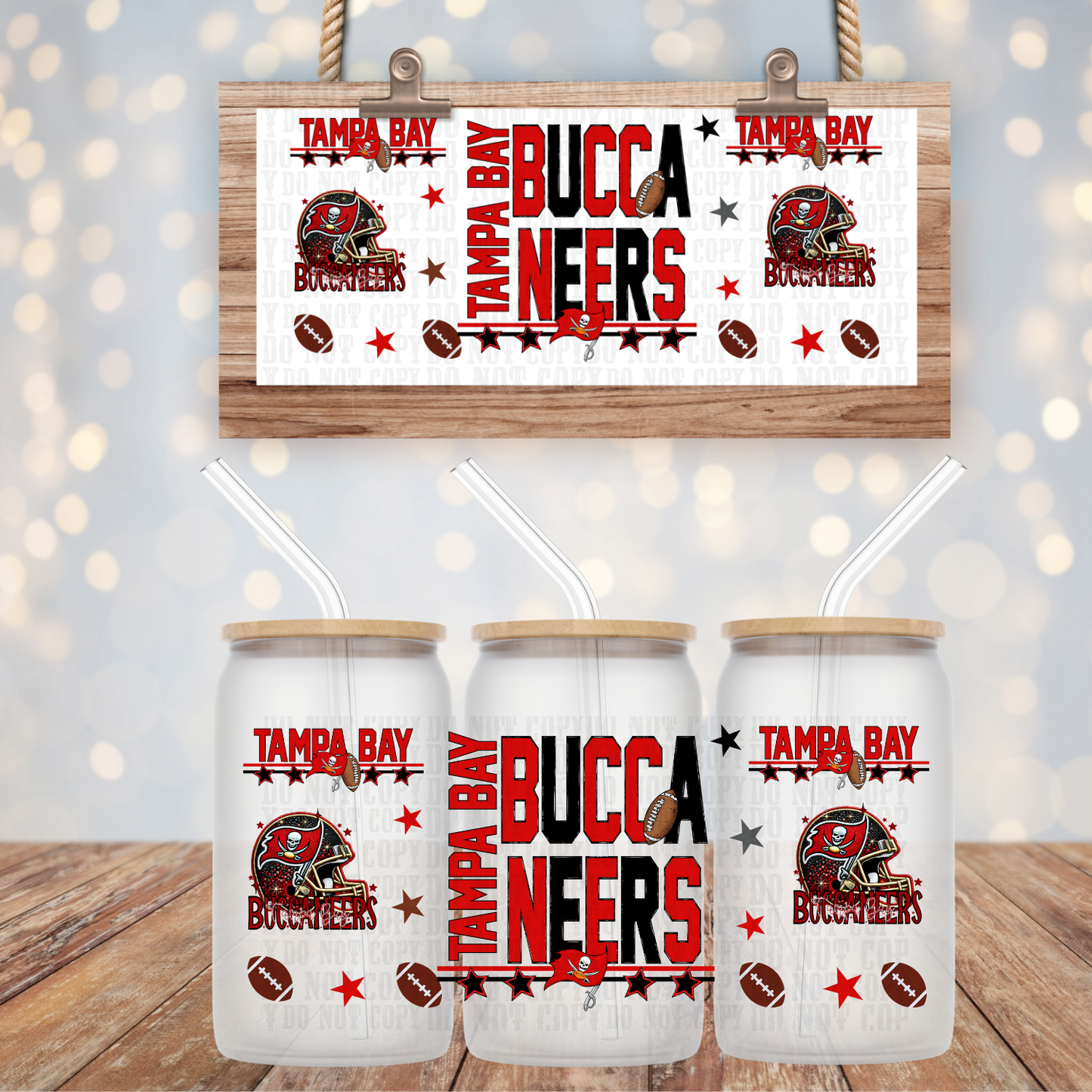 2025 STACKED FOOTBALL PRO BUNDLE UV DTF CUP WRAP-Shop Exclusive