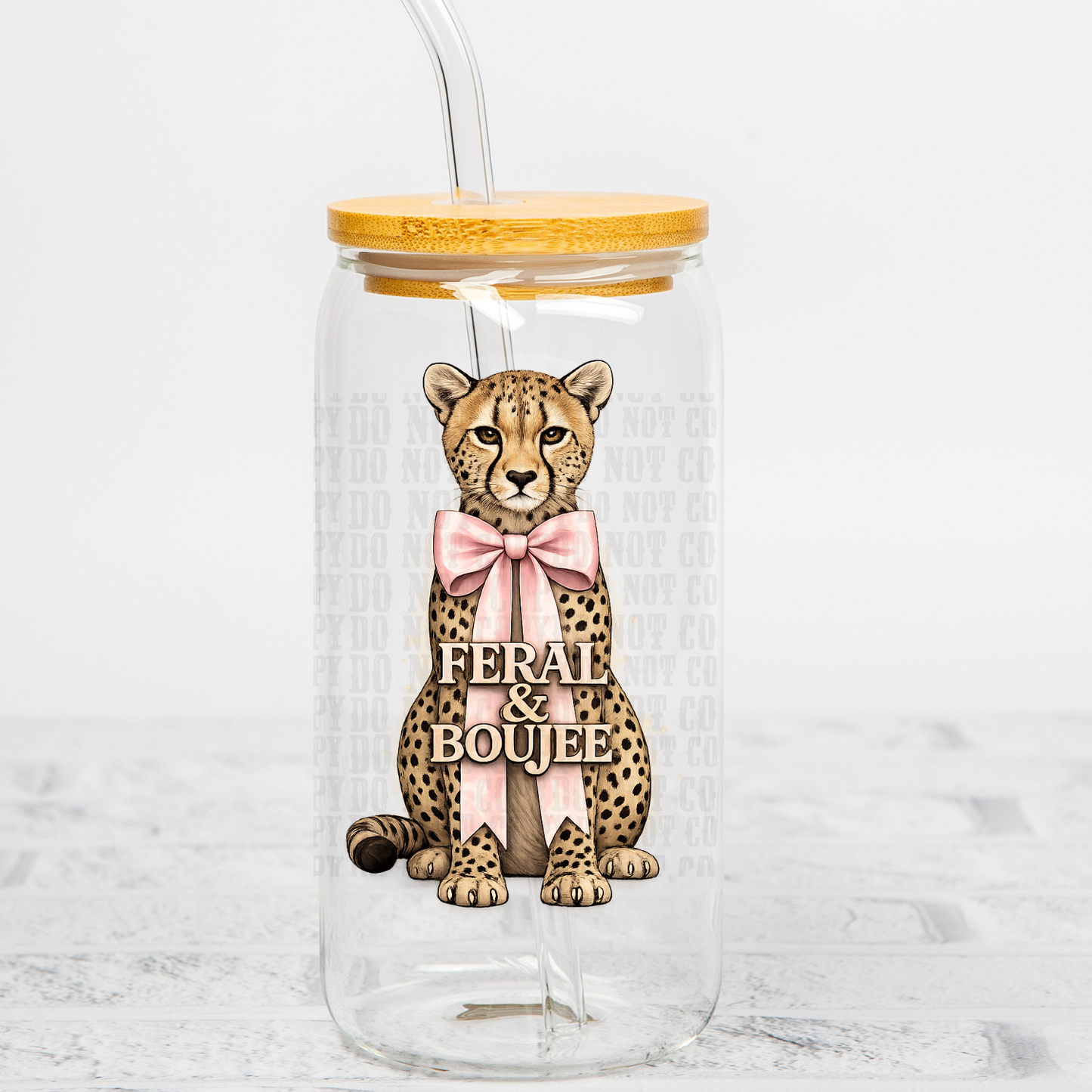 FERAL AND BOUGIE UV DTF CUP DECAL