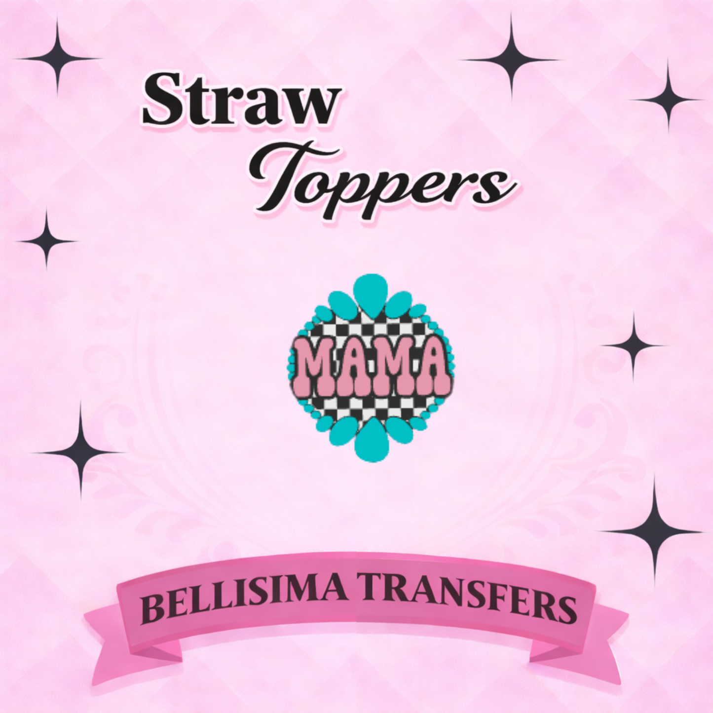 MAMA CONCHO Straw Topper – 3D Printed Tumbler Accessory | Standard or Stanley