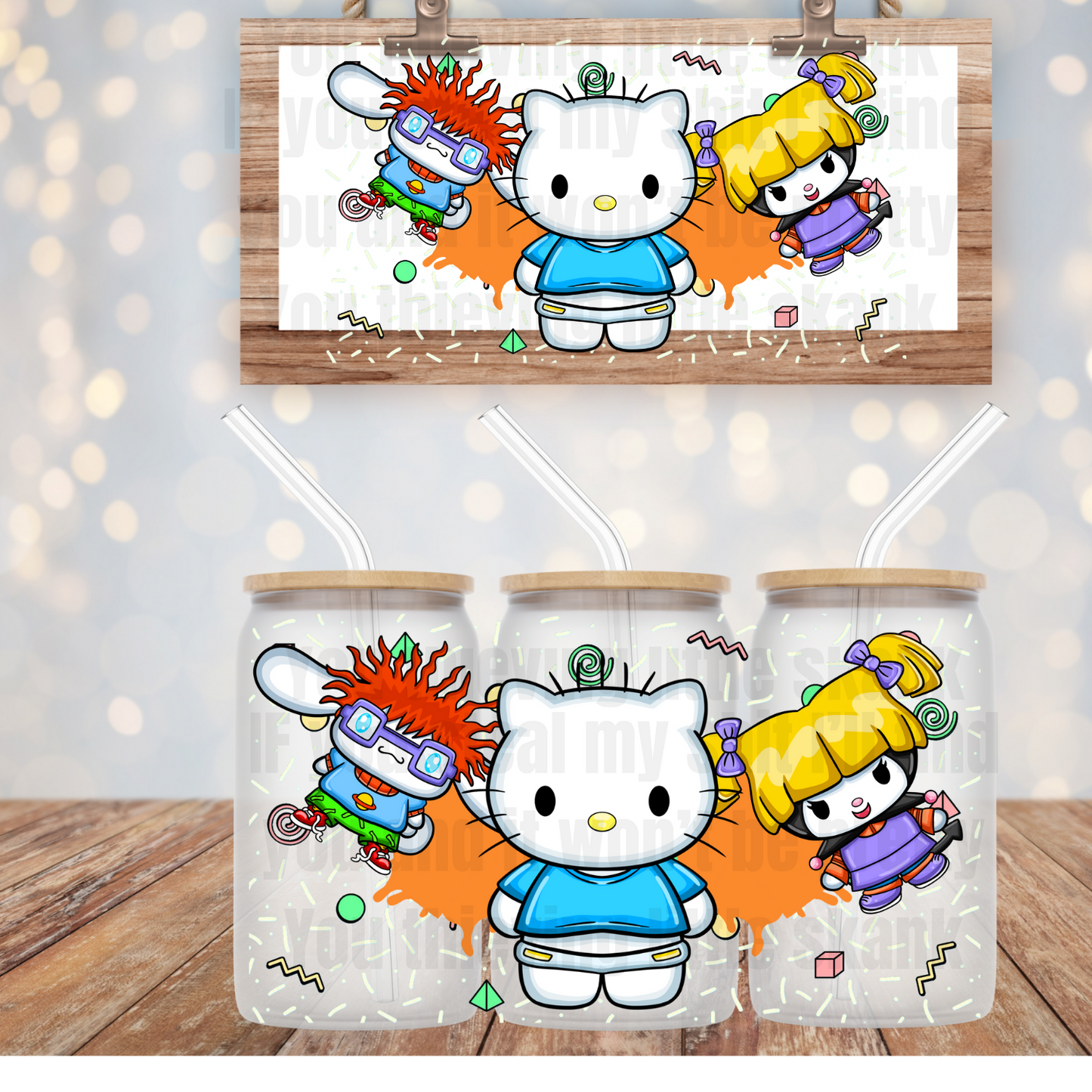 RUGRAT KITTY UV DTF WRAP