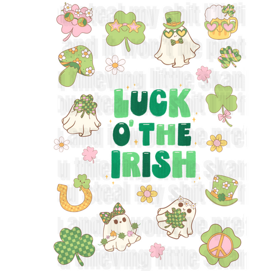 LUCK OF THE IRISH UV DTF Element Sheet -SHOP EXCLUSIVE BY TORRIE