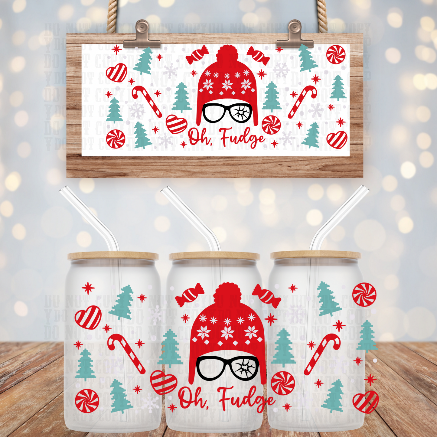 OH FUDGE UV DTF CUP WRAP
