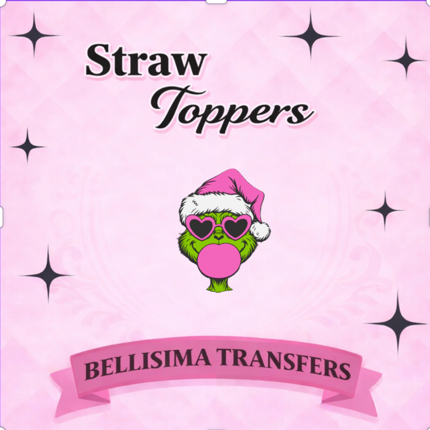 GRUMPY BUBBLE STRAW TOPPER STANDARD SIZE OR STANLEY