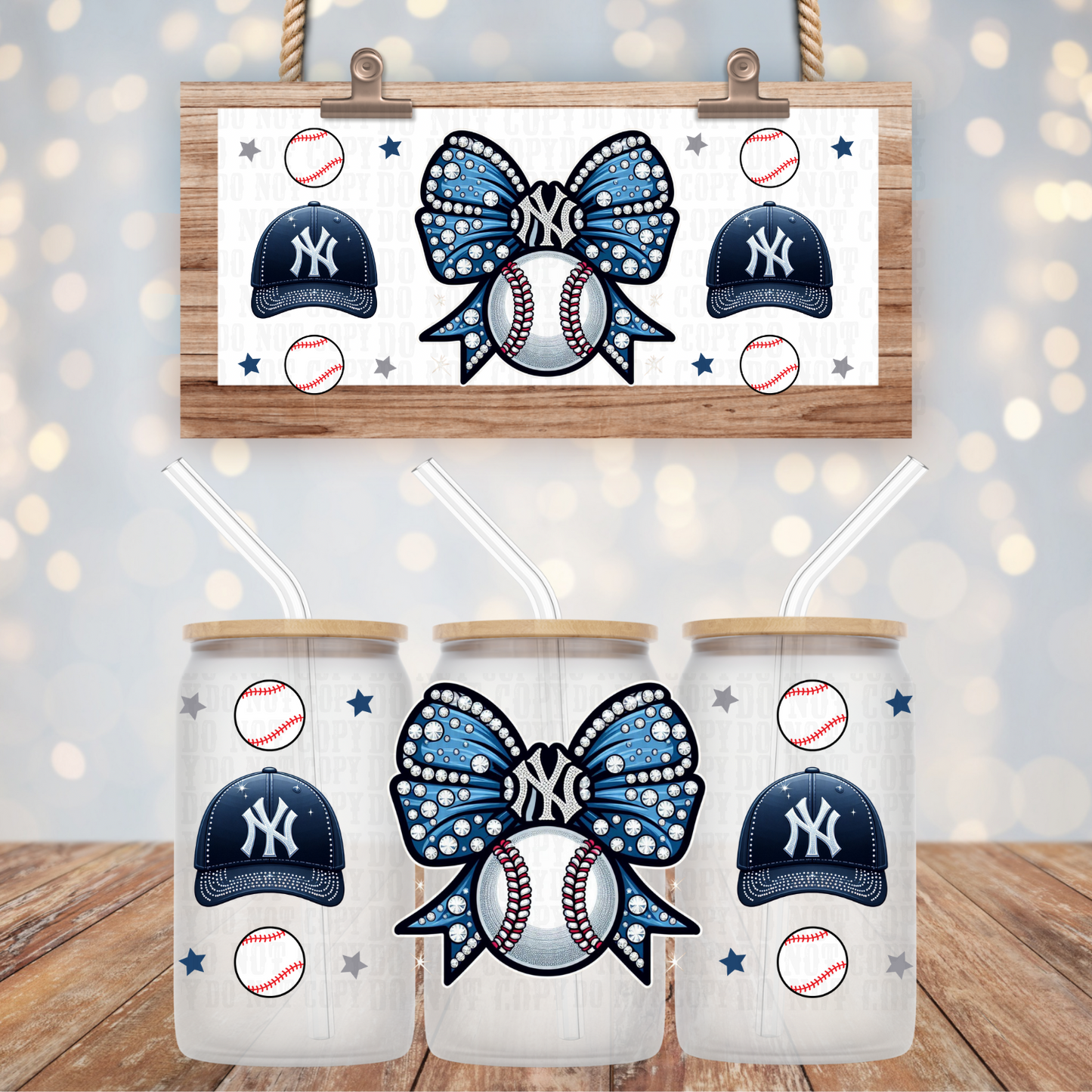 COQUETTE NYC BOW UV DTF CUP WRAP -SHOP EXCLUSIVE BY LILLY C.