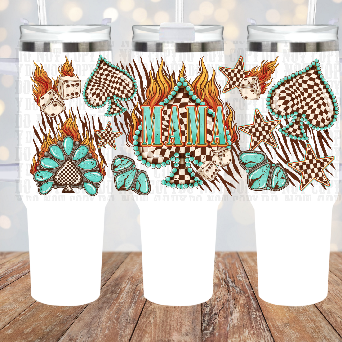 40oz MAMA SPADE UV DTF CUP WRAP