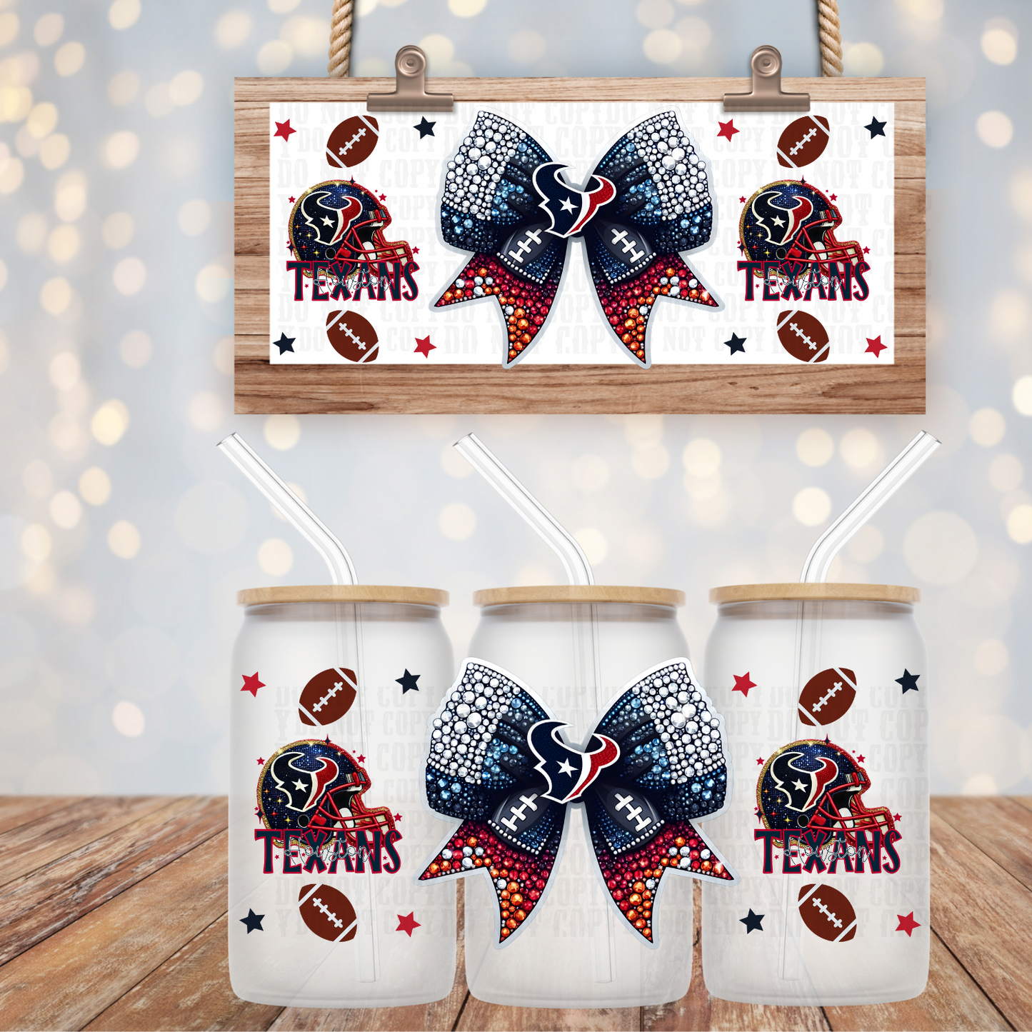 COQUETTE H-Town BUNDLE UV DTF CUP WRAP