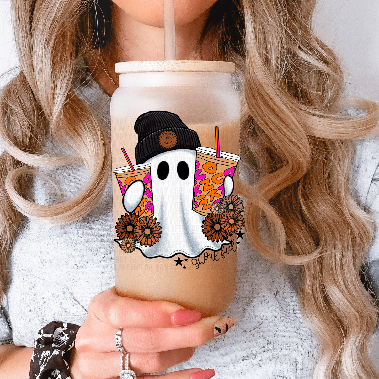 GHOSTY DRINK BUNDLE UV DTF DECAL