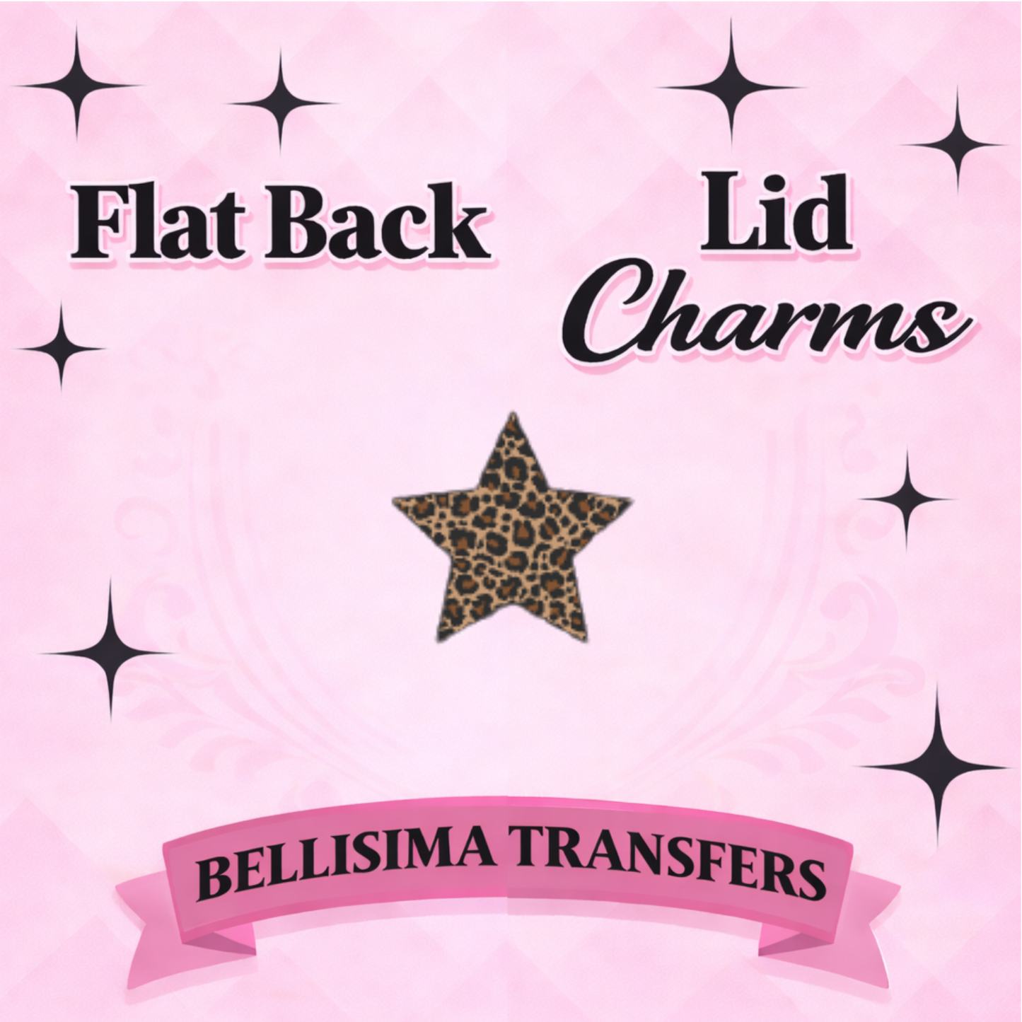 CHEETAH STAR FLAT BACK CHARM