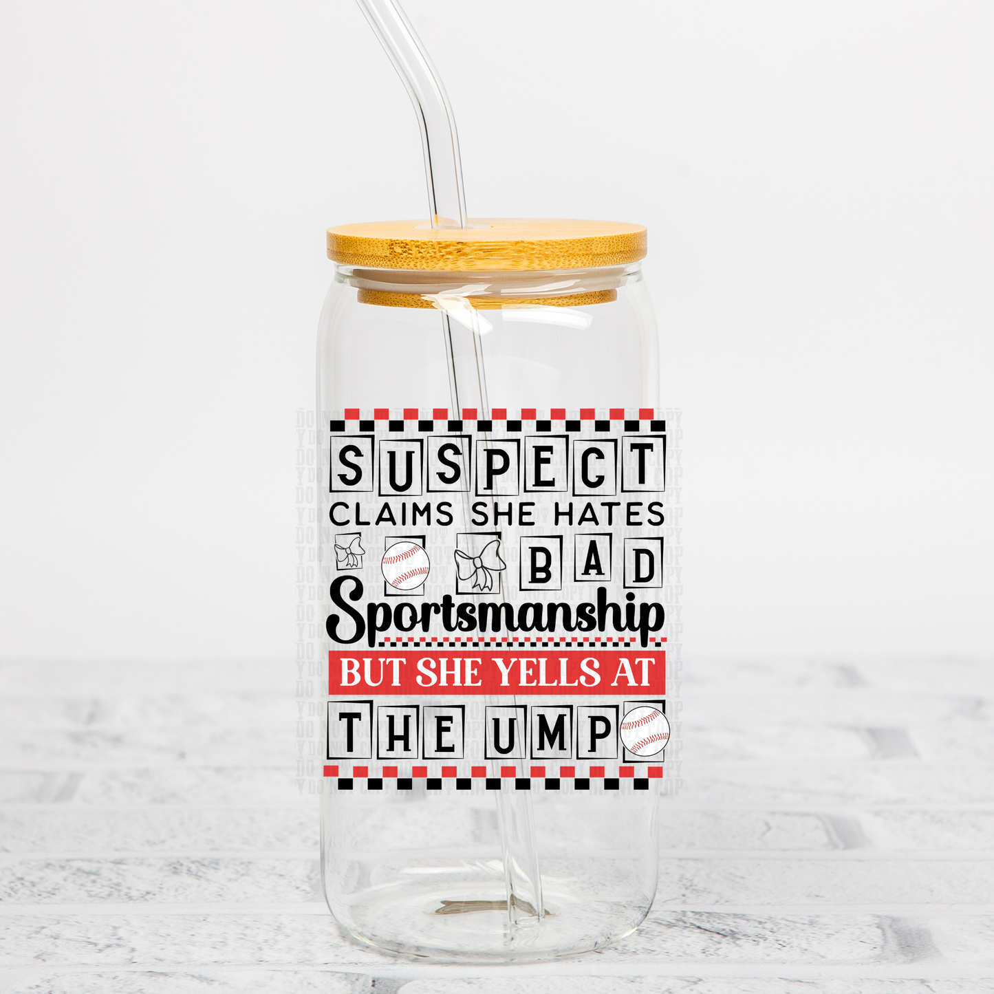 SUSPECT YELLS AT THE UMP UV DTF DECAL