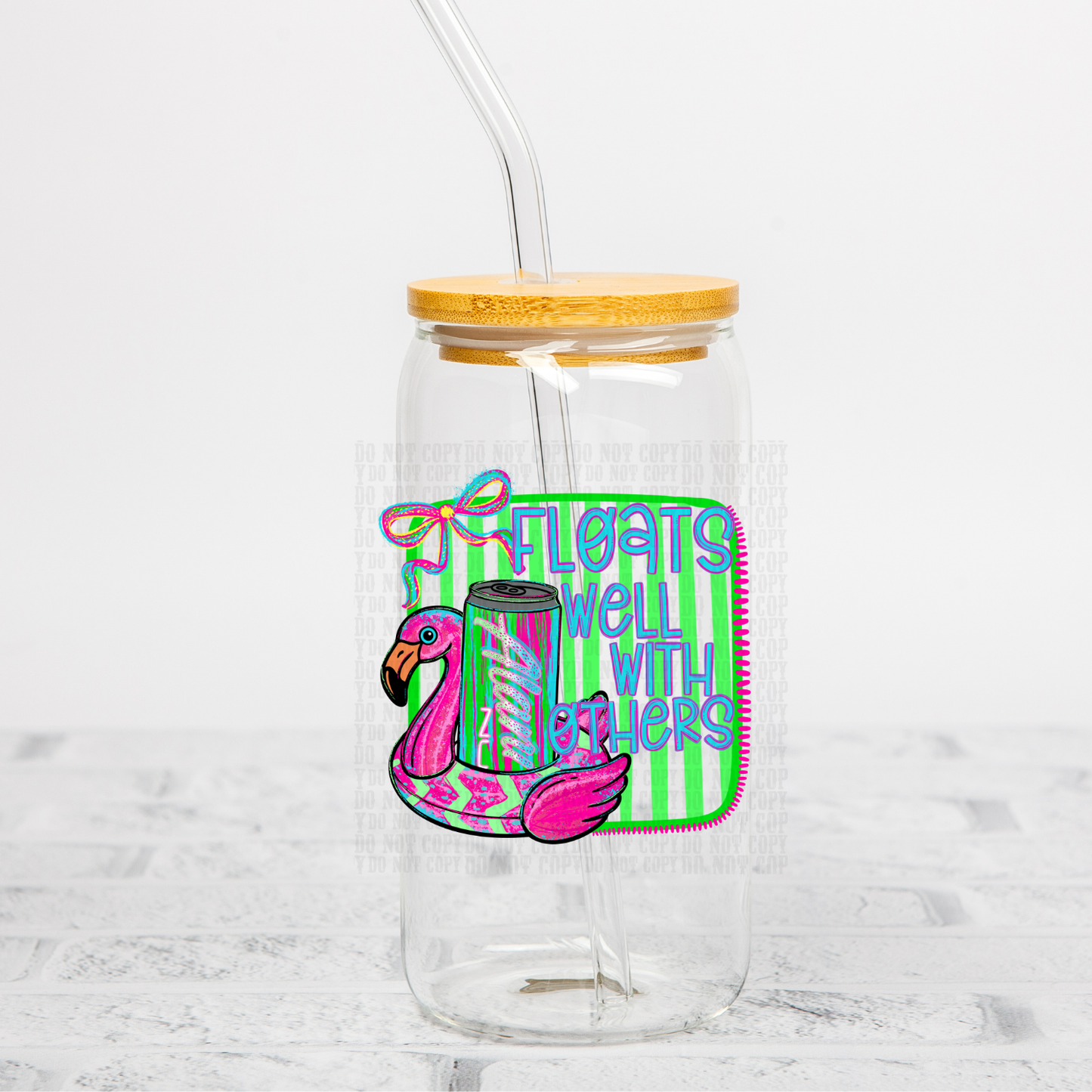 FLOATS WELL WITH OTHERS UV DTF DECAL