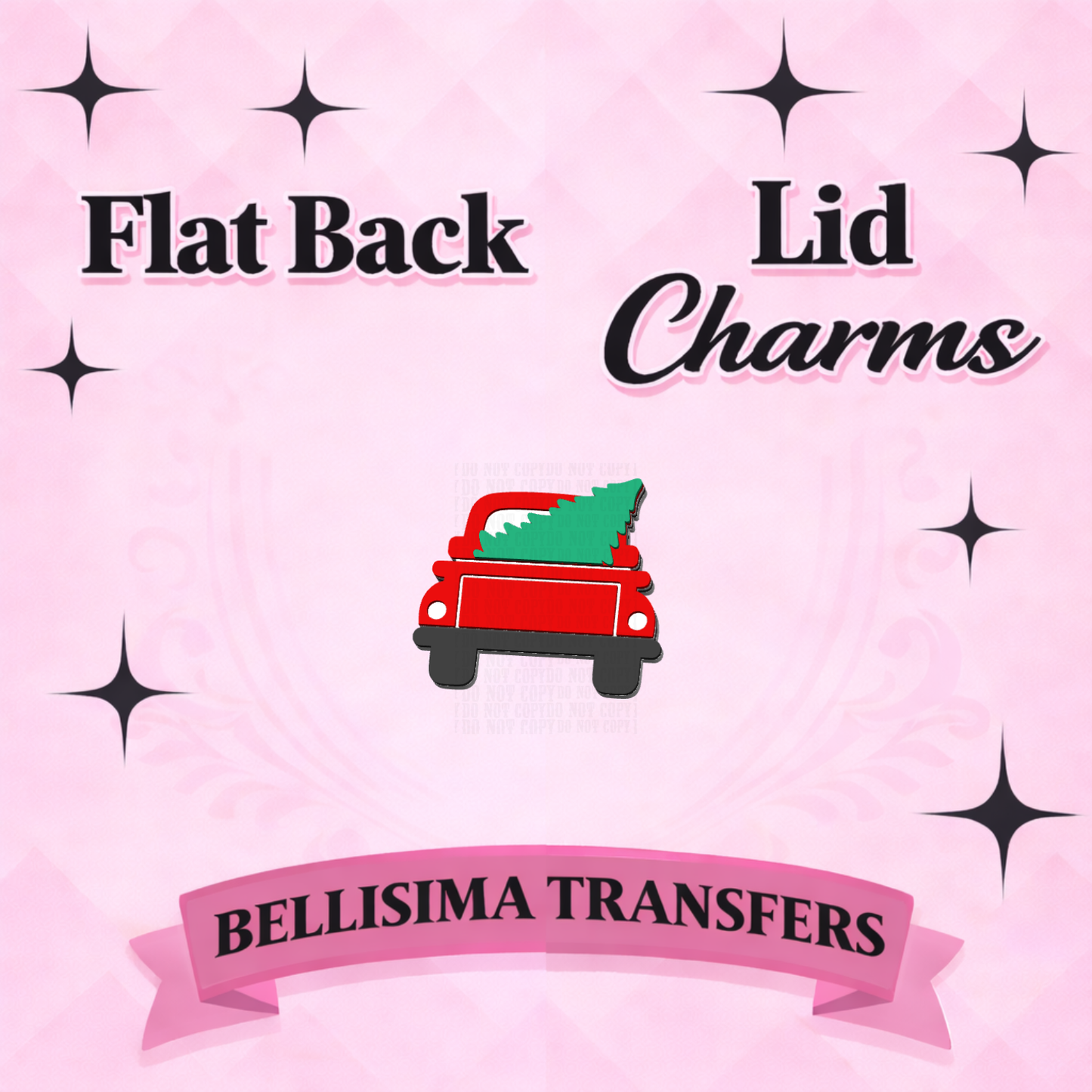 CHRISTMAS TREE TUCK FLAT BACK CHARM