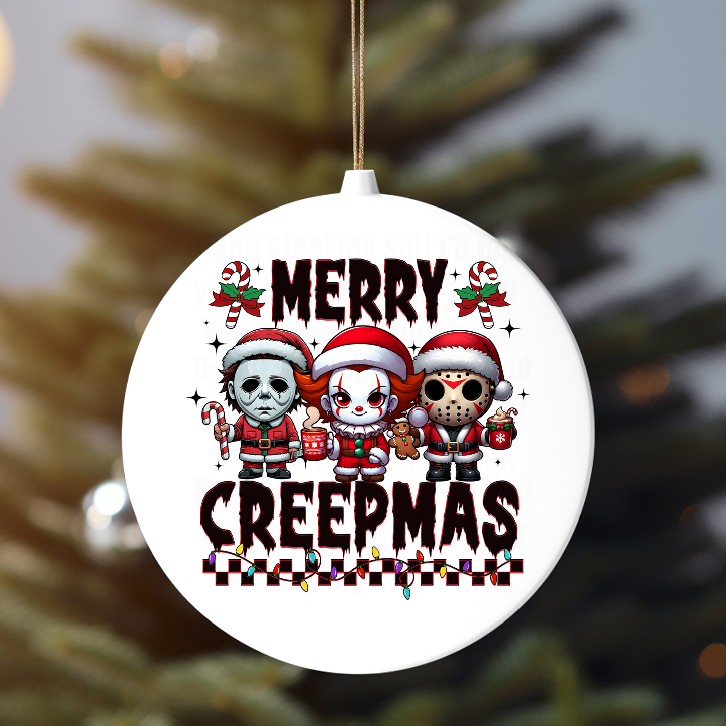MERRY CREEPMAS UV DTF DECAL