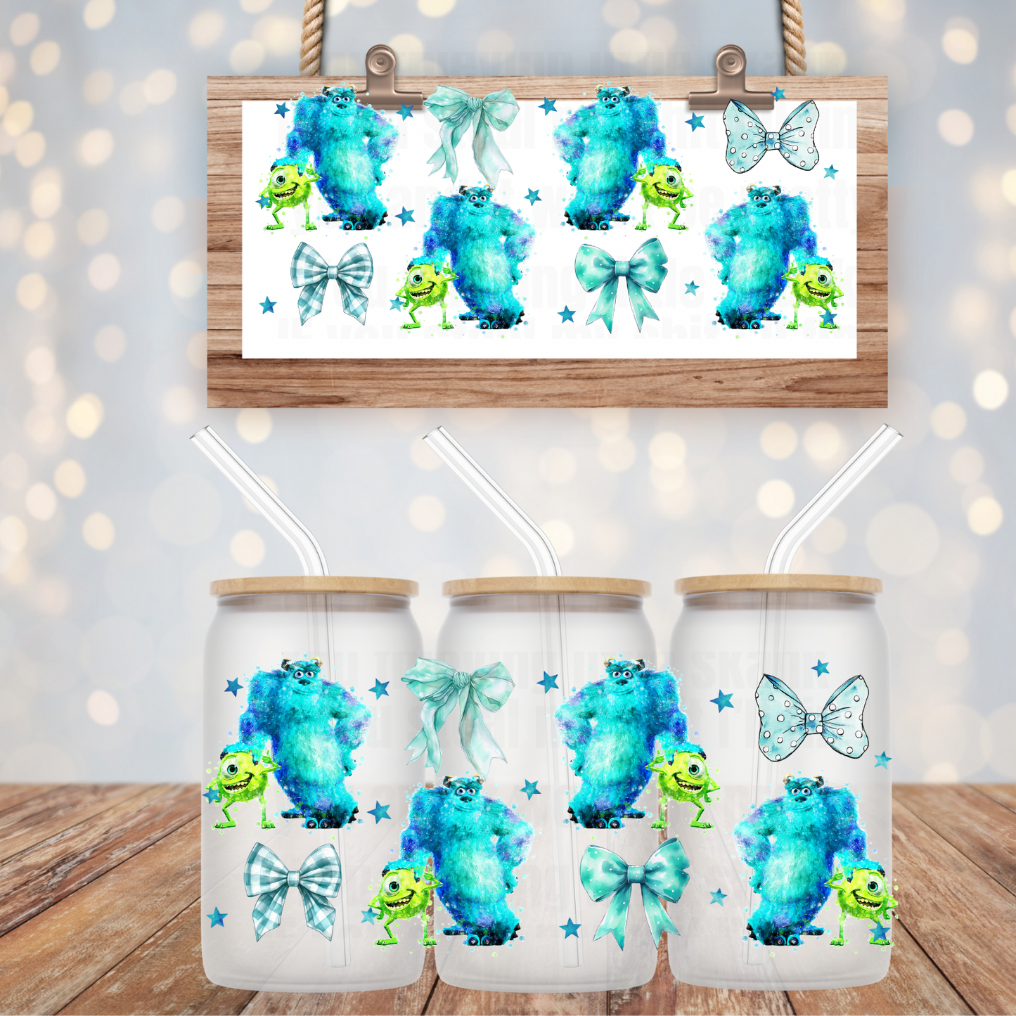 COQUETTE MONSTER INC UV DTF CUP WRAP