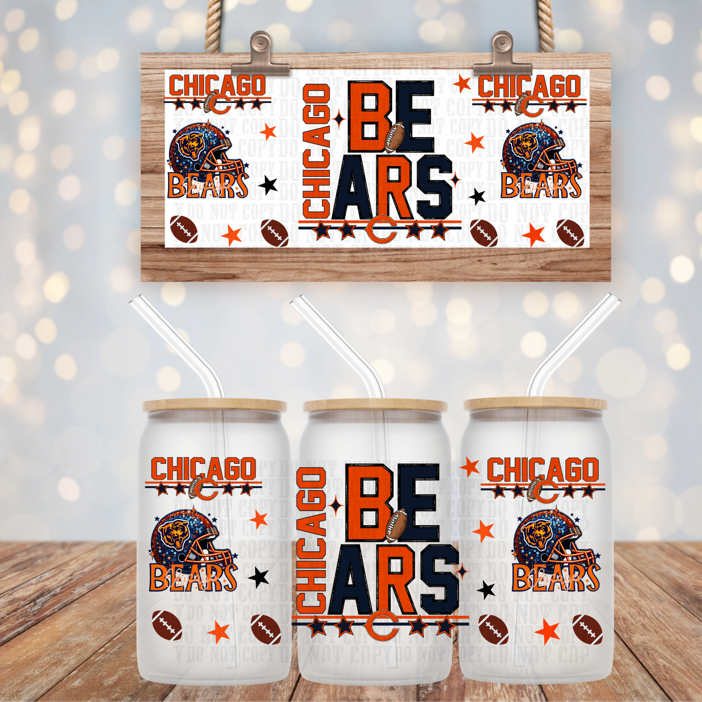 2025 STACKED FOOTBALL PRO BUNDLE UV DTF CUP WRAP-Shop Exclusive
