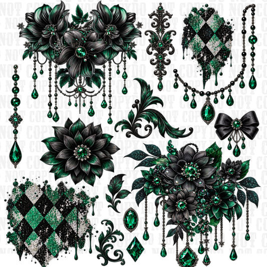 VICTORIAN GOTHIC UV DTF ELEMENT SHEET