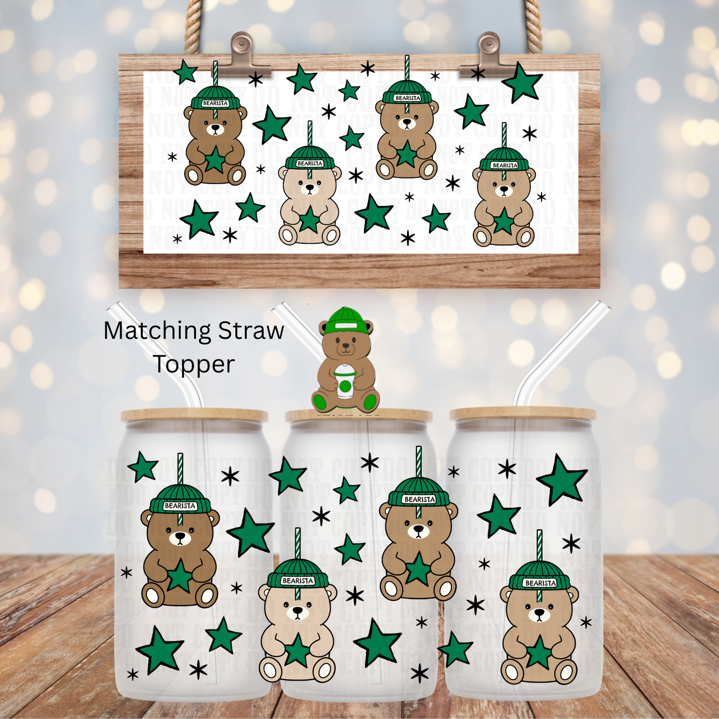 BEARISTA UV DTF CUP WRAP