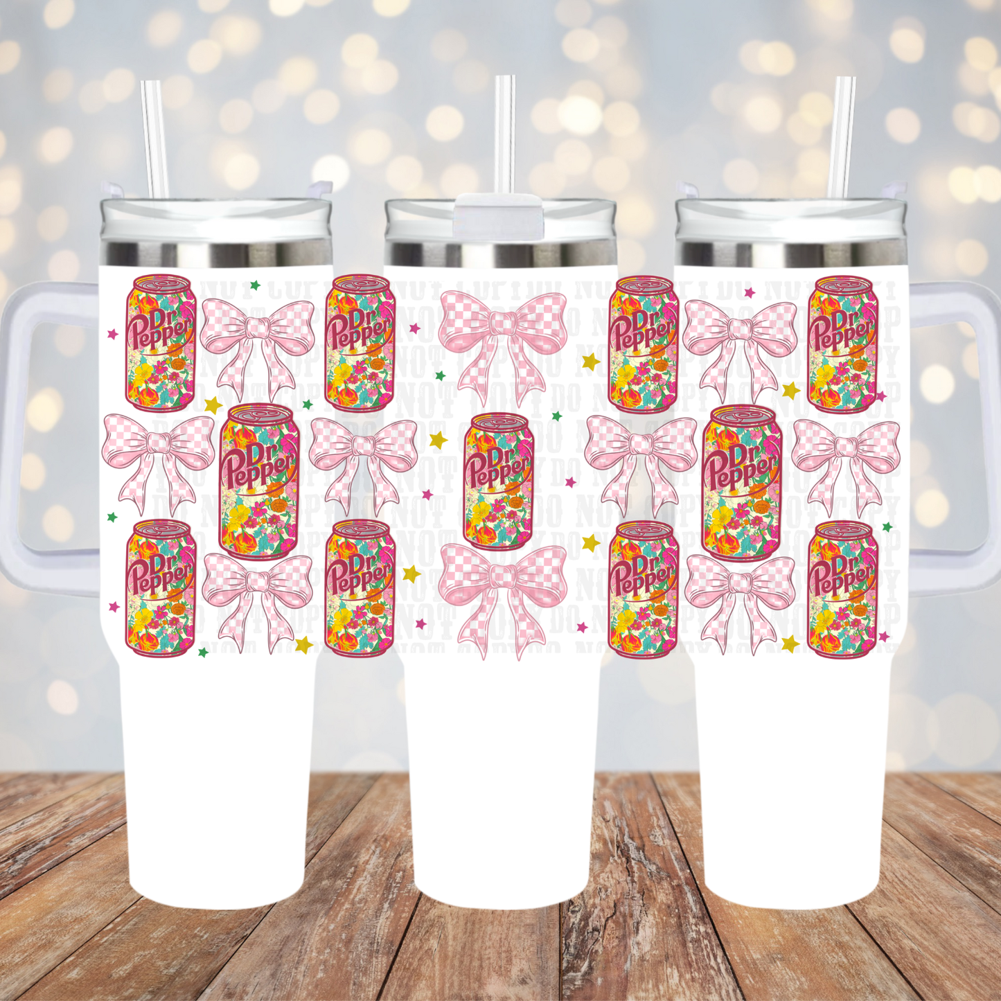 40oz COQUETTE FLORAL DP UV DTF CUP WRAP - SHOP EXCLUSIVE
