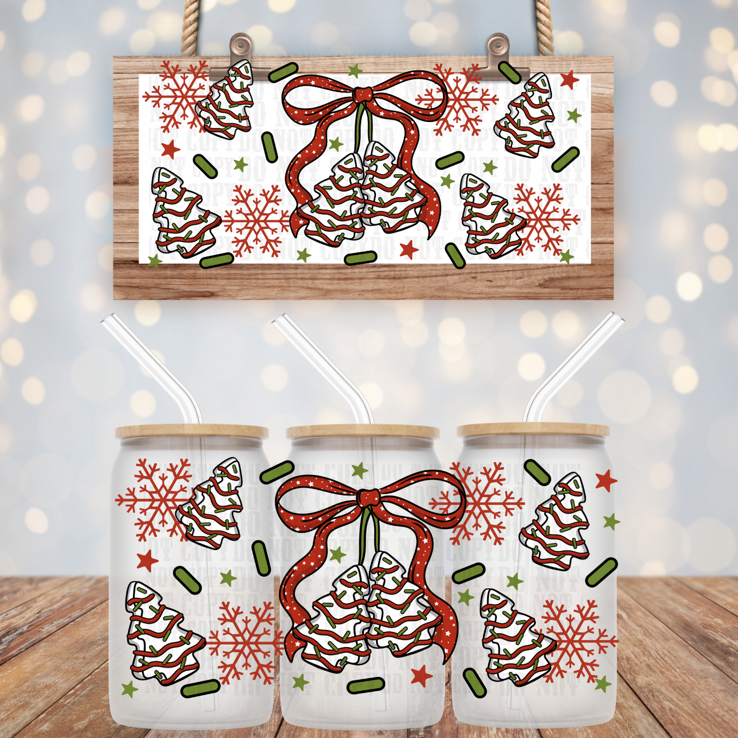 SWEET TREE COQUETTE CHERRY UV DTF CUP WRAP