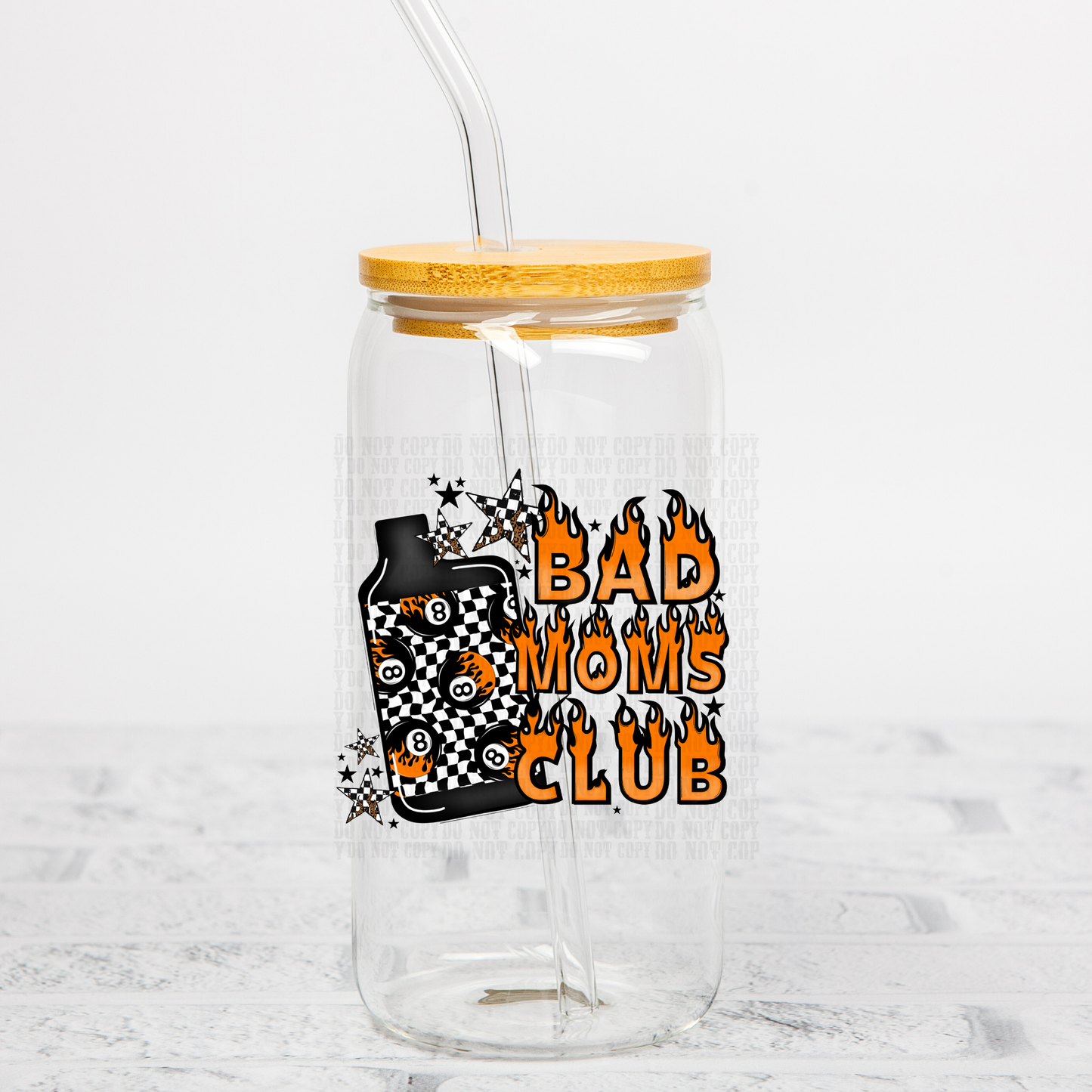 BAD MOMS CLUB UV DTF DECAL