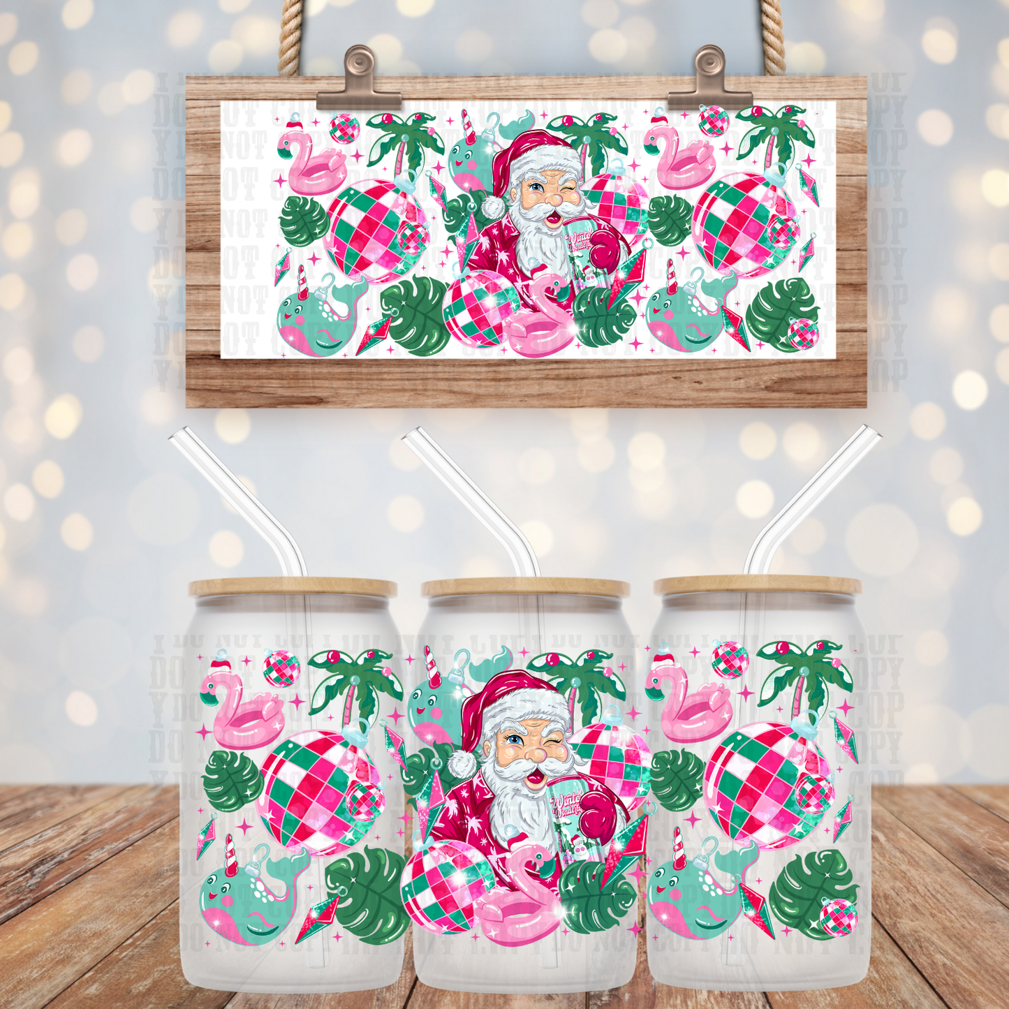 SANTA ENERGY UV DTF CUP WRAP