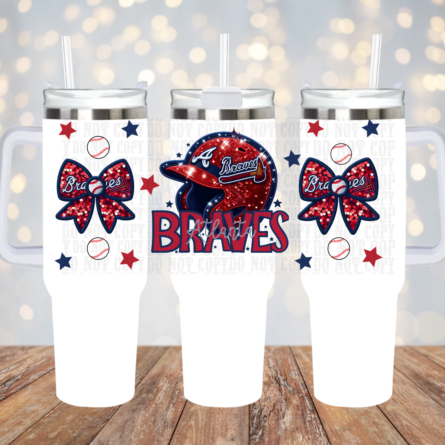 40oz BRAVES UV DTF Cup Wrap-Shop Exclusive