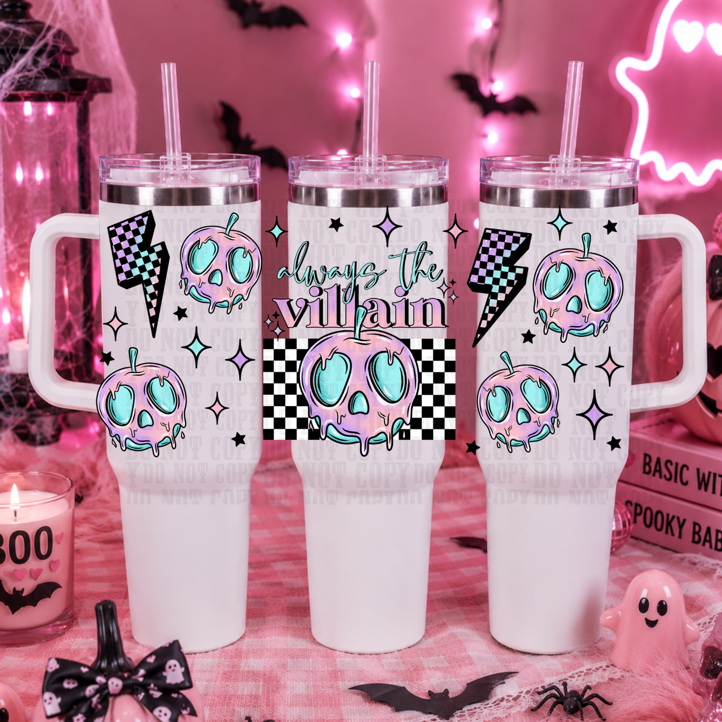 40oz ALWAYS THE VILLAIN UV DTF CUP WRAP