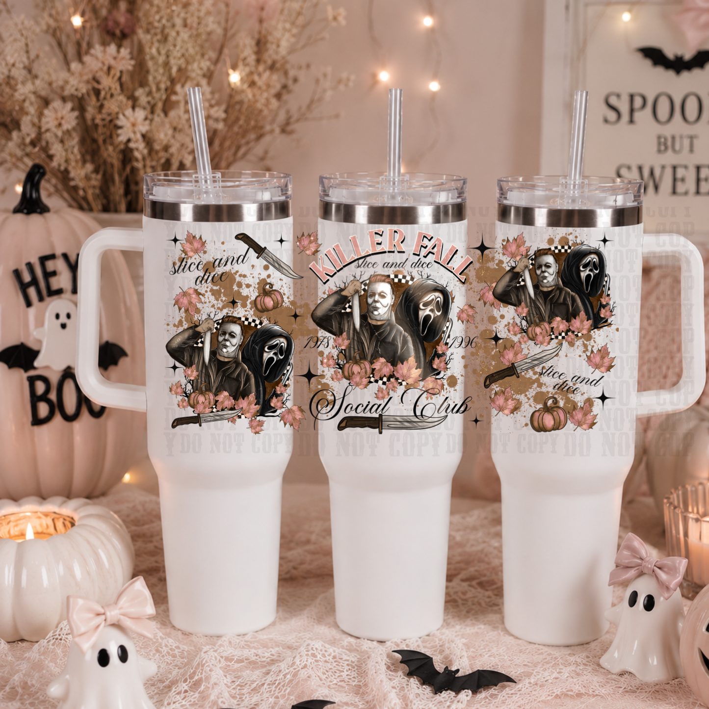 40oz KILLER FALL SOCIAL CLUB UV DTF CUP WRAP