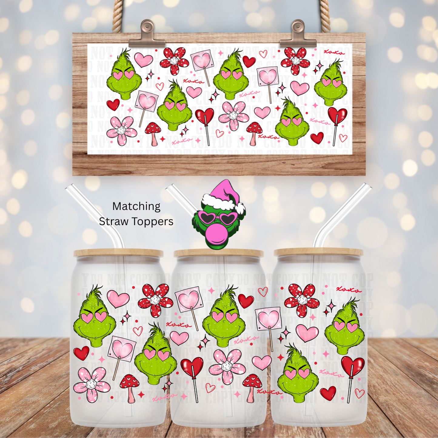 GRUMPY VALENTINE UV DTF CUP WRAP