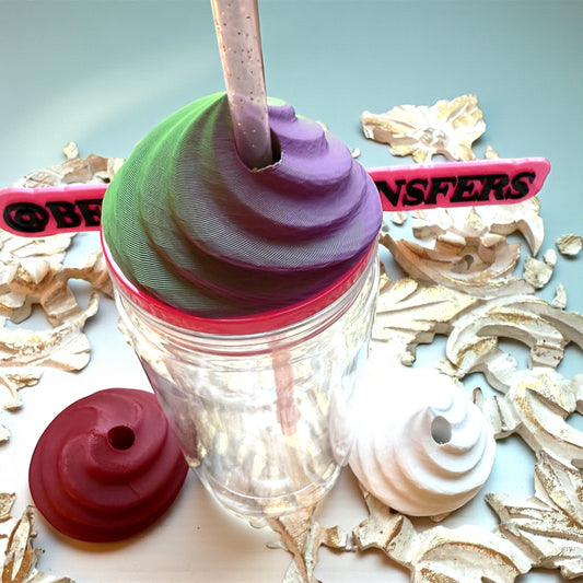 ☁️ Whipped Lid Topper – 3D Printed Tumbler Lid Accessory