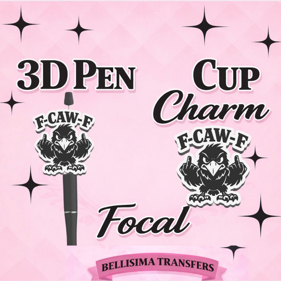F-CAW-F Focal for Pen & Cup Charms -Interchangeable Decorative Pen Toppers