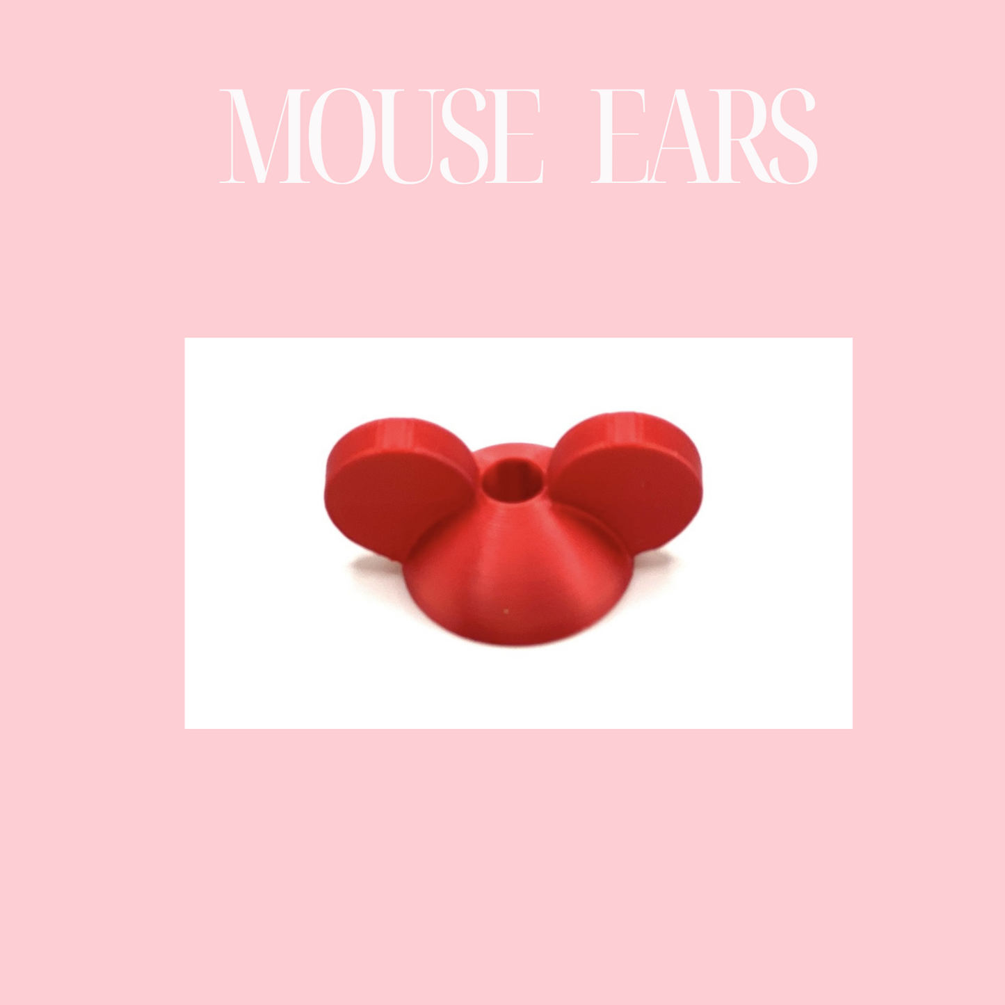 3D MOUSE EARS STRAW TOPPER - STANDARD SIZE