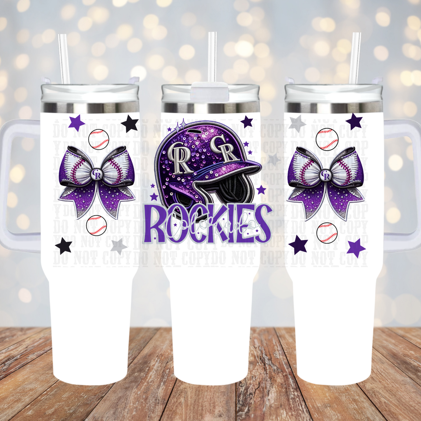 40oz ROCKIE UV DTF Cup Wrap- Shop Exclusive